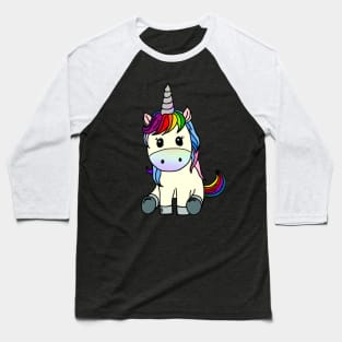 Rainbow Unicorn Baseball T-Shirt